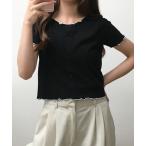 tシャツ メロークルーC/Dリブ 半袖 レディース