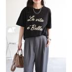 tシャツ ヴィンテージ風ロゴプリントTシャツ / 大人カジュアル レディース