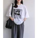 tシャツ CATフォトプリントTシャツ / フォトプリントTシャツ レディース