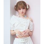 ブラウス シャツ 「Fab Sick × Ada.」フリルワンショルダー リボンモチーフ ブラウス レディース
