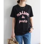 tシャツ 立体ロゴ/チェーン刺繍Tee/Tシャツ レディース