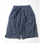  брюки CAHLUMN/kau Ram Indigo Madras Check Cropped Easy Pant мужской 