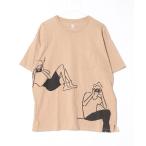 [Design Tshirts Store graniph] короткий рукав футболка L бежевый мужской 