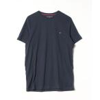 [TOMMY HILFIGER] короткий рукав футболка M темно-синий мужской 