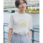 tシャツ 半袖 「in Bloomコラボ」ひやさらプリントTシャツ「接触冷感・U