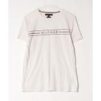 [TOMMY HILFIGER] короткий рукав футболка M белый мужской 