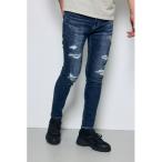  джинсы [ стрейч ]AZUL DENIM ремонт обтягивающий мужской 