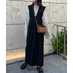 [hinari] комбинезон юбка SMALL черный женский 