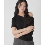 tシャツ ドレープ半袖T/684110 レディース