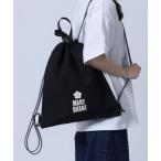 デイバック リュック マリークワント mary quant ロゴプリント ナップサック レディース