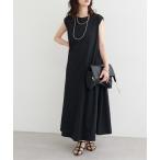 シャツワンピース 「LARUTA」ストレッチ天竺ノースリワンピース