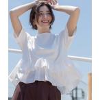 tシャツ 裾フリルドッキングTシャツ「洗濯機OK」 レディース
