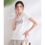 tシャツ ロゴフレンチスリーブカットソー「洗濯機OK」 レディース