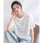 tシャツ レースジャカードカットソー「洗濯機OK」 レディース