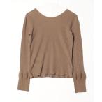 [TODAYFUL] трикотажный джемпер с длинным рукавом FREE Brown женский 