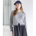 カーディガン 「U.S. POLO ASSN.」clear 別注 ダブルジップメッシュニットカーディガン レディース
