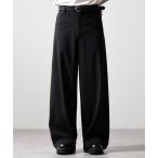 широкий брюки слаксы [CLEL]Grace Cloth Front Pocket 3D Pants / Grace Cross передний карман 3D брюки мужской женский 