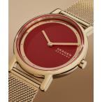 「SKAGEN」 アナログ腕時計 FREE ゴールド レディース
