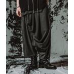  широкий брюки брюки [NO ID.]Asymmetry Tuck Trousers /asimeto Lee tuck брюки мужской 