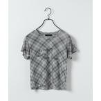 tシャツ 「25quee」チェックシアーTEE/779691 レディース