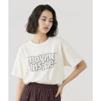 tシャツ レース切り替えプリントTシャツ/713233 レディース