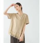 tシャツ フェイクアシメヘムレースTシャツ/759899 レディース