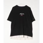 [TOMMY JEANS] короткий рукав футболка M черный мужской 