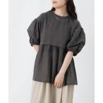 tシャツ LC/LLL タックパフスリーブボリュームプルオーバー レディース