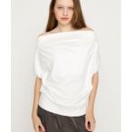 tシャツ TUCKED OFFSHOULDER S/S TOPS タックドオフショルダーショートスリーブトップス 夏服 レディース