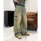 [sedacle] Denim брюки MEDIUM индиго b люмен z