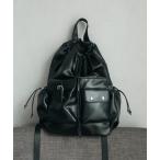 デイバック リュック 「UNISEX」Faux leather metallic backpack / フェイクレザーメタリックリュックサック メンズ レディース