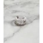  ушные каффы YU-KA: жемчуг двойной линия ушные каффы Pearl double line ear cuff женский 