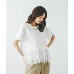 tシャツ フローズン裾フリル切り替えTシャツ/872700 レディース