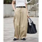 ワイドパンツ チノパン 「接触冷感/追加4」ライトチノタックカーブトラウザー レディース