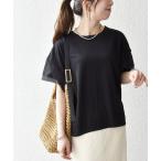 tシャツ SHIPS any:「手洗い可能」カノコ チュール コンビ ワイド TEE レディース