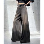  широкий брюки джинсы Denim Denim брюки [... Denim видно!/ УФ фильтр / контакт охлаждающий / стрейч ] maru teni mega нога брюки женский 
