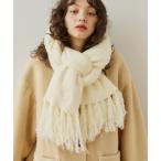  большой размер muffler палантин Logo fringe knit muffler/ Logo вышивка бахрома вязаный muffler женский 