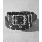 ремень [LANDNESS/ Land nes]Triple Eyelet Studs Belt/ Triple отверстие заклепки ремень мужской женский 