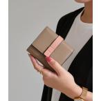ミニ 財布 「スキミング防止／牛革」バイカラー三つ折り財布 レディース メンズ
