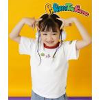 tシャツ 「親子リンク」「パラッパラッパー」リンガー配色半袖Tシャツ キッズ 子