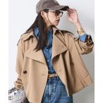トレンチコート コート ソフトショートトレンチコート「大きいサイズ有」シックスタイル レディース
