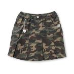 スカート チェーンつき裾プリーツスカート キッズ 子供服 女の子