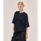 セーター ニット HIGH GAUGE HENRY NECK S/S KNIT / ハイゲージヘンリーネックS/Sニット メンズ レディース