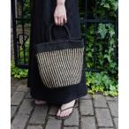 かごバッグ カゴバッグ 「SOIL」STRIPE SISAL BAG