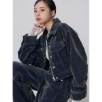 デニムジャケット gジャン 「セットアップ対応」カラーモールデニムジャケット　秋服 レディース