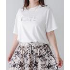 tシャツ 半袖 刺しゅうロゴＴ レディース