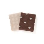  полотенце vare комплект полотенце для лица Mini Heart Brown 