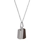 [EMPORIO ARMANI] колье FREE серебряный мужской 