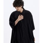  рубашка [NO ID.]3D Gather Half Sleeve Long Shirt / 3Dgya The - половина рукав длинный рубашка мужской 