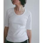 tシャツ 半袖 ボールドショルダーUネックTee レディース